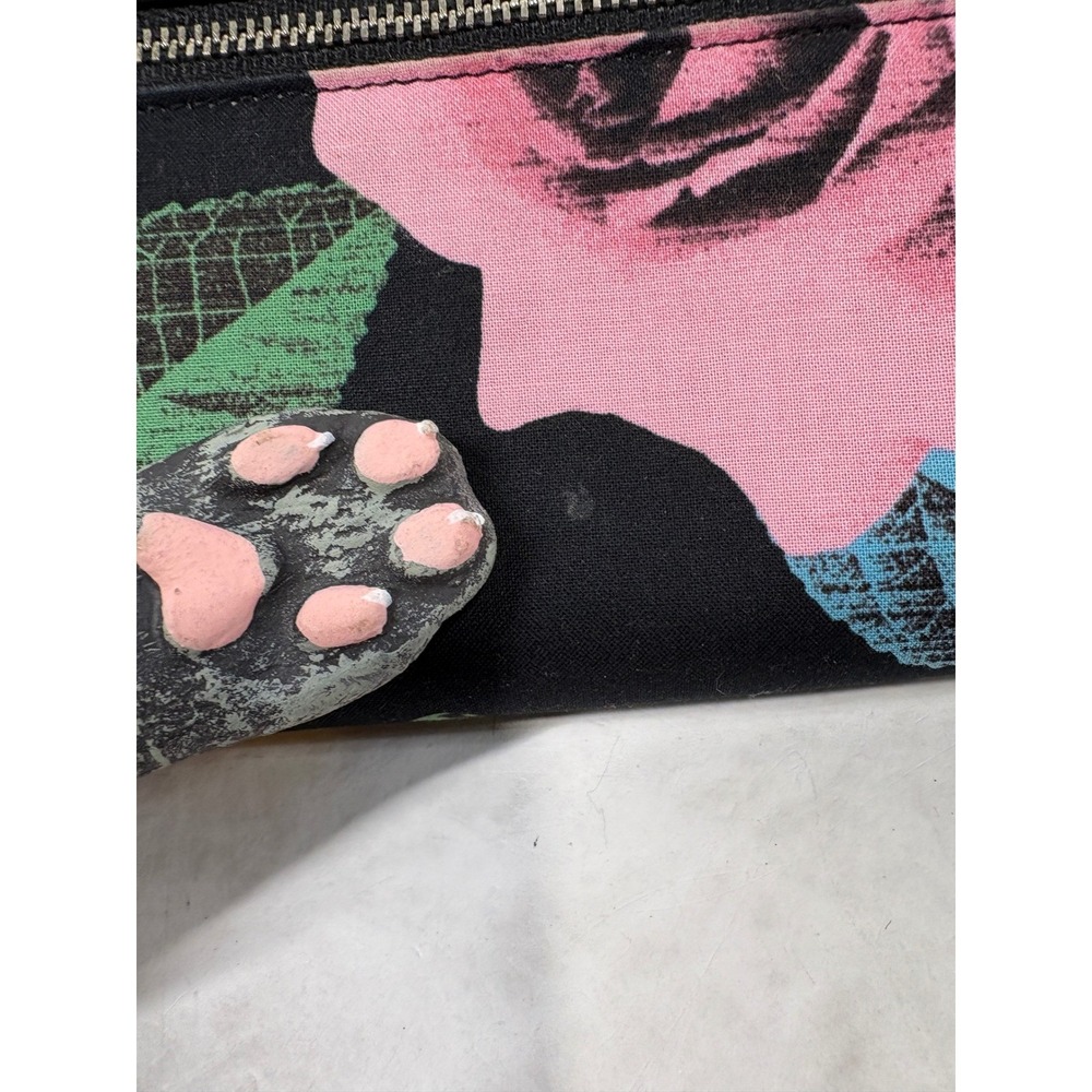 Vera‎ Bradley Leather Floral Canvas Trifold Wallet Black Butterfly Polka Dot - Picture 4 of 11